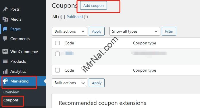 add new coupon